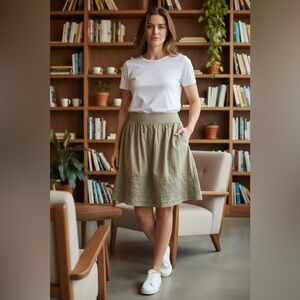 Olive Green Women's Skirt